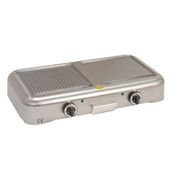 Öztiryakiler Çiftli 1-2 Oluklu Elektirikli 75x40 cm Compact Grill Plate