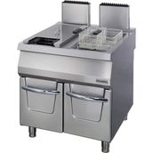 Öztiryakiler OFGI 8090 Dolaplı Gazlı Çiftli 4400 W 22 lt Isı Ayarlı Fritöz