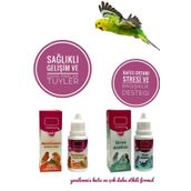 Ozzi Pet Shop Muhabbet Kuşu Tuy Dokulmesini Engelleyen Forma Sokan Vitamin Seti