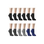 Ozzy Socks 12 Çift Bambu Erkek Dikişsiz Patik Çorap 4 Mevsim Dayanıklı Topuk Ve Burun Koyu Renkler