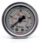 Pakkens 0-160 Bar 63 mm Arkadan Bağlantılı Gliserinli G 1/4 inç Manometre