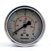 Pakkens 0-4 Bar 63 mm Arkadan Bağlantılı Gliserinli G 1/4 inç Manometre