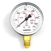 Pakkens 1/4 inç Çap 63 0/315 Bar Kuru Tip Basınç Ölçer Manometre Basınç Göstergesi