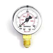 Pakkens 1/4 inç Çap 63 0/40 Bar Kuru Tip Basınç Ölçer Manometre Basınç Göstergesi