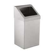 Palex 3834-354 54 lt Krom Açık Çatı Kapaklı Çöp Kovası