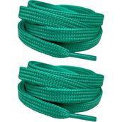 Palwin Exclusive 120 cm Ayakkabı Bağcığı, Yassı Çift Katmanlı Örgülü Nike Adidas Vans Için Bağcık - Yeşil
