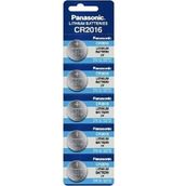 Panasonic CR2016 3V Lityum 5'li Blister Para Düğme Pil