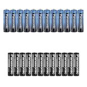 Panasonic R6BE/4PS Manganez AA 12'li Kalem Pil + R03UE/2S AAA 12'li İnce Kalem Pil