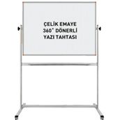 Panda 120 x 120 Cm Çelik Emaye Yüzey Mobil Yazı Tahtası 360° Dönerli