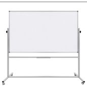 Panda 120 x 200 cm Yazı Tahtası Çift Taraflı 360° Dönerli Tekerlekli Ayaklı