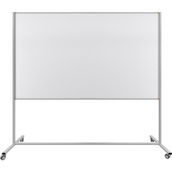 Panda 120X200 cm Sabit Tek Taraflı Ayaklı Yazı Tahtası TEKERLEKLİ-PAN243 - 1BW-Beyaz - 1 Adet