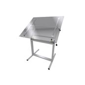 Panda 80X120 Cm Camlı Teknik Çizim Proje Masası Profesyonel Metal Yükseklik Ayarlı