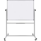 Panda 90X120 CM Beyaz Çift Taraflı Tekerlekli Mobil Yazı Tahtası 1 Adet 360° Dönerli Ayaklı - 1BW-Beyaz