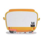 Panda Animasyonlu Otobüs Yazı Tahtası Ahşap 23X33 - Çok Renkli