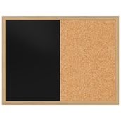 Panda Çift Fonksiyonlu Mantar Pano + 60 cm x 90 cm Siyah Yazı Tahtası