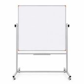 Panda Emaye Yüzey 360° Dönerli Mobil Yazı Tahtası 120X120CM Beyaz