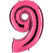 Pandoli 100 cm Pembe 9 Rakam Folyo Balon