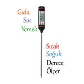 PANJI Et Su Süt Sıcaklık Ölçer Termometresi Yiyecek Sıvı Gıda Isı Ölçüm Pasta Malzemeleri