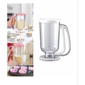 Pankek Dağıtıcı Hamur Porsiyonlayıcı Şekillendirici 900 ml Dökme Aparatı - Beyaz