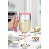 Pankek Dağıtıcı Hamur Porsiyonlayıcı Şekillendirici 900 ml Dökme Aparatı Pembe