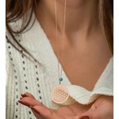 Papatya Silver Yaşam Çiçeği Nazar Gözlü Rose Altın Kaplama 925 Ayar Gümüş Kadın Kolye