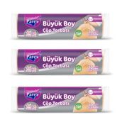Parex 3lü Büzgülü Vanilya Kokulu Çöp Torbası Büyük