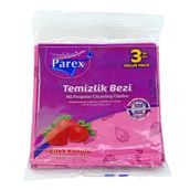 Parex 3'lü Çilek Kokulu Temizlik Bezi