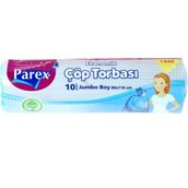 Parex Ekonomik Jumbo Boy 80x110 cm 10 Adet Mavi Çöp Torbası