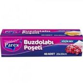 Parex Küçük Boy 20x30 cm 40'lı Buzdolabı Poşeti