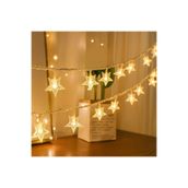 Parmeva Dekoratif 5 Metre Fişli 20 Yıldızlı Yıldız Ip Led Işık - Star Led Yılbaşı Süsü