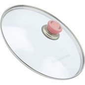 Parmis Tencere Sahan Tava Cam Kapağı Kapak 34 cm Pembe Tutma Tepesi