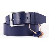 Parscraft Hakiki Manda Derisi Erkek Kemer 4,5 Cm Lacivert Kot Pantolon Spor Kemer - 110 cm