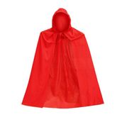 Parti Cadılar Bayramı Halloween Kapişonlu Kırmızı Pelerin 90 Cm