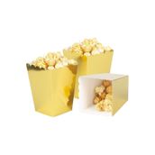 Parti dolabı 8li Gold Altın Sarısı Popcorn Kutusu ( Mısır , Cips Kutusu )