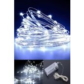Parti dolabı Peri Led Işık 3 Metre (BEYAZ) Pilli Led Dekoratif Aydınlatma Yılbaşı Çam Ağacı Ev Süsleme