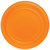 PartiBulutu 22 cm 25'li Turuncu Plastik Tabak