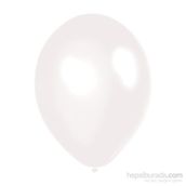 PartiBulutu Metalik Beyaz Parti Balonu