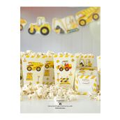 partince İnşaat Tema 8'li Popcorn Patlamış Mısır Kutusu