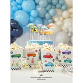 partince Klasik Arabalar Tema 8'li Popcorn Patlamış Mısır Kutusu