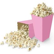 Party Fantasy Mısır Kutusu Cips Kutusu 8 Adet Pembe Popcorn Kutusu Karton Popcorn Cup Parti Doğum Günü