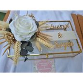 Party Housee Organizasyon Söz Nişan Gold Çikolata Kutusu 14X24CM