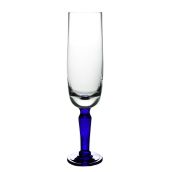 Paşabahçe 20222 El İmalatı Kristal Lacivert Ayaklı Şampanya Kadehi