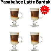 Paşabahçe 55141 Irish 4'lü Kulplu Latte Bardak