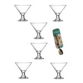 Paşabahçe Ice Ville 12 Parça Dondurma Kaşıklı Set Dondurma ve Tatlı Kasesi