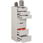 Pasific Home Flow Çekmeceli Şifonyer, Beyaz ,7 Çekmeceli