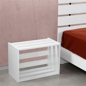 Pasific Home Huga Parlak Beyaz Komodin