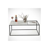 Pasific Home Zinus Metal Orta Sehpa, Beyaz Mermer