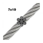 Paslanmaz Krom 304 Kalite 7X7 Halat 1 Mm 20 Metre