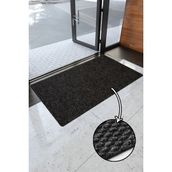 Paspas Yap Toz ve Nem Alıcı Iç ve Dış Mekan Kapı Önü Paspası Suya Dayanıklı - Siyah - 80 x 120 cm
