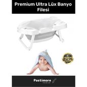 Pastimore Premium Ultra Lüx Tüm Küvetler ile Uyumlu Katlanır Kaydırmaz Bebek Çocuk Yıkama Duş Banyo Filesi